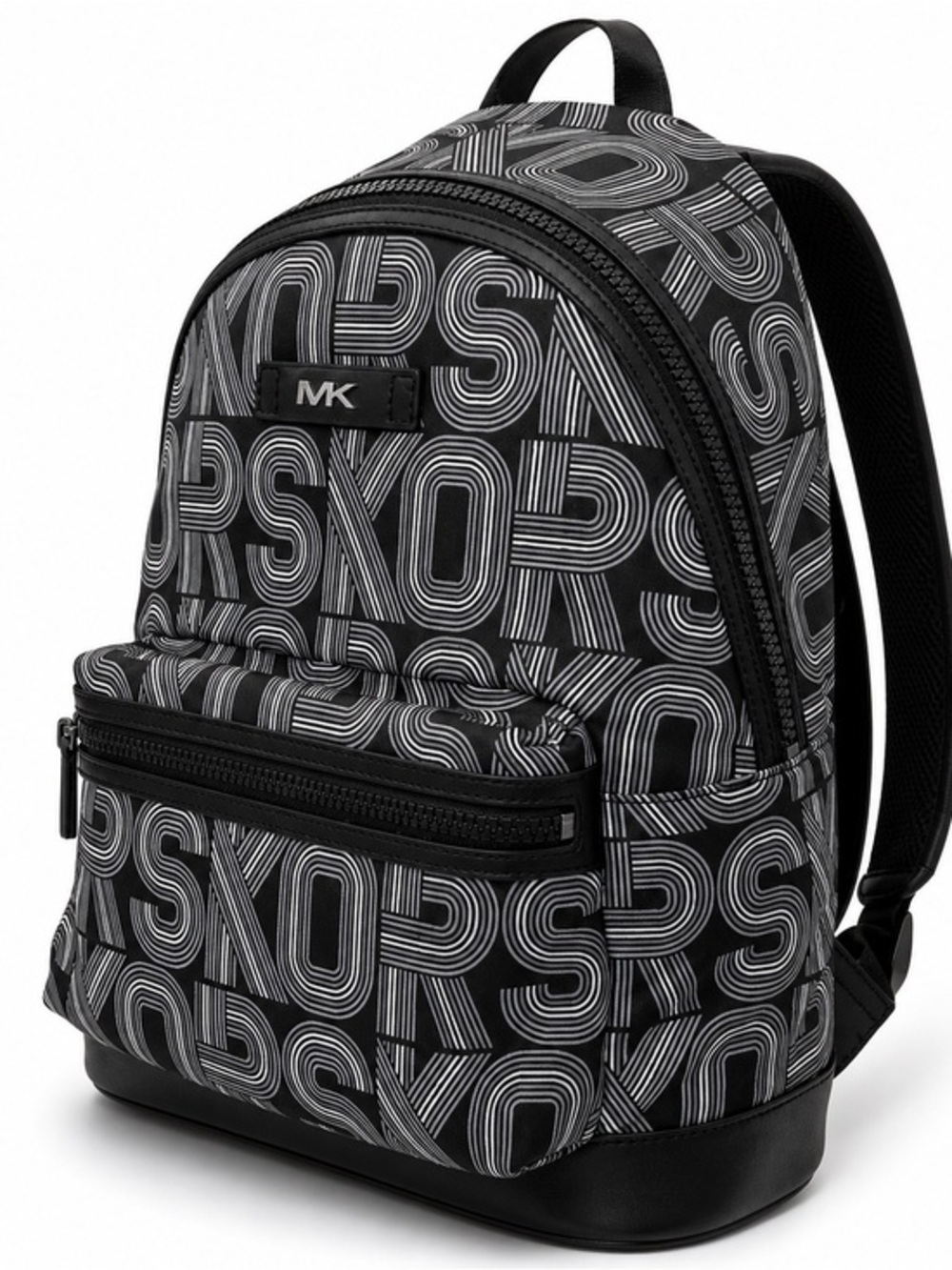MICHAEL KORS Mens Kent Graphic Logo Backpack Bag in Black